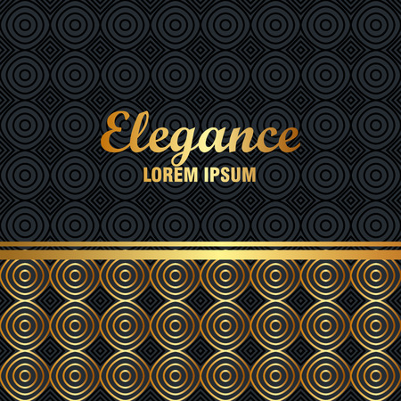 elegance style golden frame vector illustration designのイラスト素材