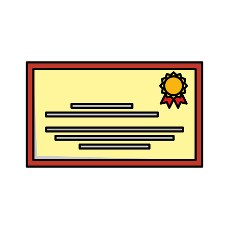 graduation certificate isolated icon vector illustration designのイラスト素材