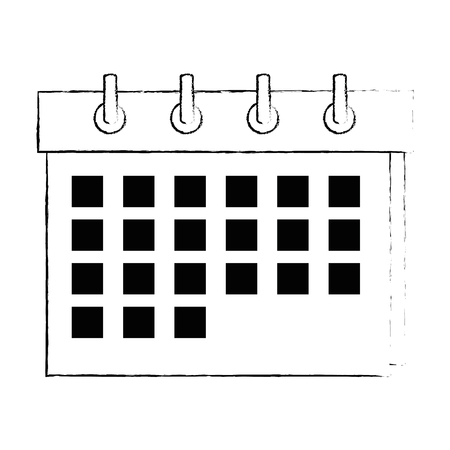 calendar reminder isolated icon vector illustration designのイラスト素材
