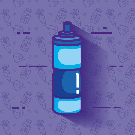 bottle water gym icon vector illustration designのイラスト素材