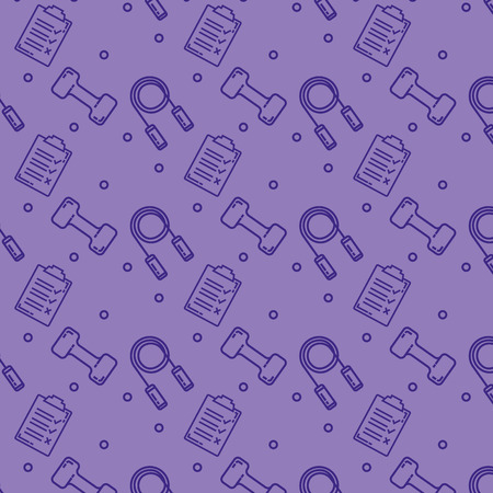 healthy and fitness lifestyle pattern vector illustration designのイラスト素材