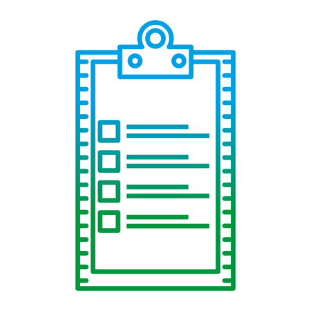 checklist clipboard isolated icon vector illustration designのイラスト素材