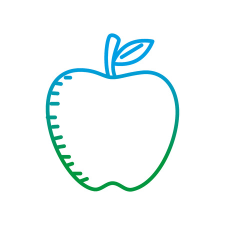 apple fresh fruit icon vector illustration designのイラスト素材