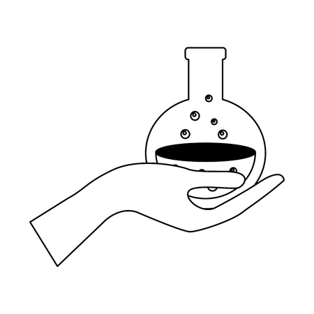 hand with halloween poison isolated icon vector illustration designのイラスト素材