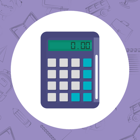 calculator math supply isolated icon vector illustration designのイラスト素材