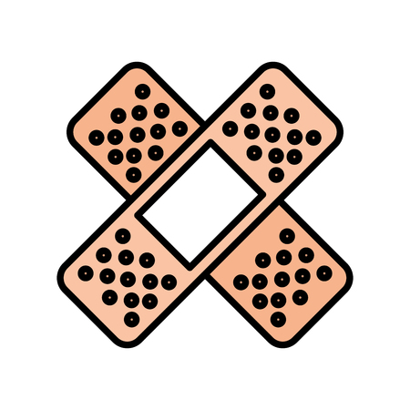 cure band isolated icon vector illustration designのイラスト素材