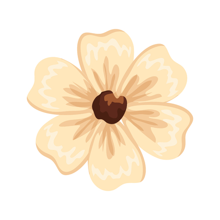 beautiful flower isolated icon vector illustration designのイラスト素材
