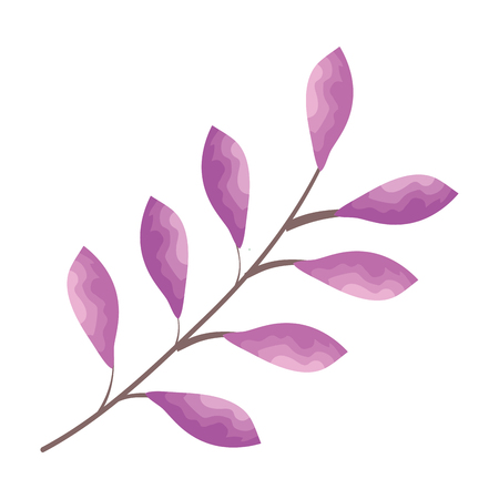 branch with leafs icon vector illustration designのイラスト素材