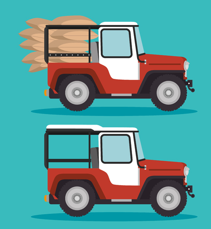 coffee car transportation icon vector illustration designのイラスト素材