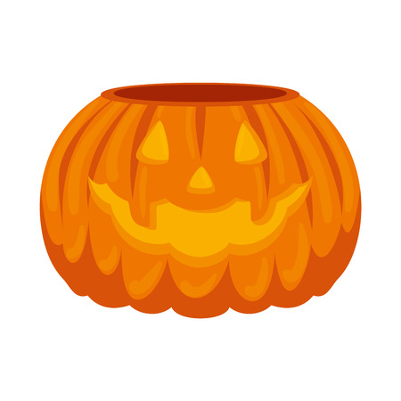 happy halloween pumpkin character vector illustration designのイラスト素材