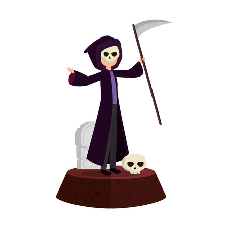 death halloween costume character vector illustration designのイラスト素材