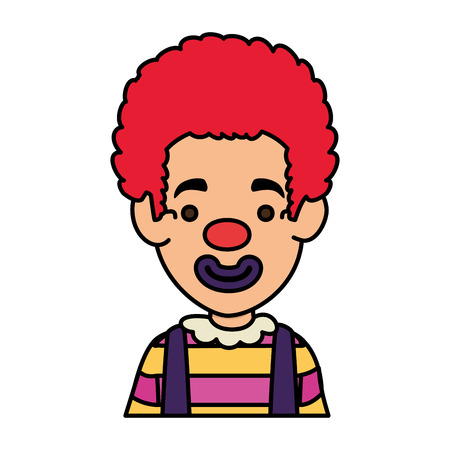clown halloween costume with balloons helium vector illustration designのイラスト素材
