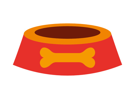 pet shop bowl on white background vector illustrationのイラスト素材