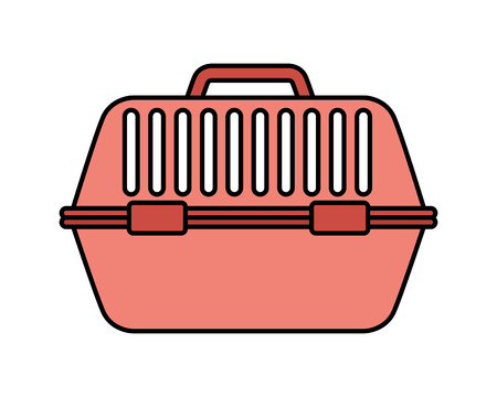 mascot cage on white background vector illustrationのイラスト素材