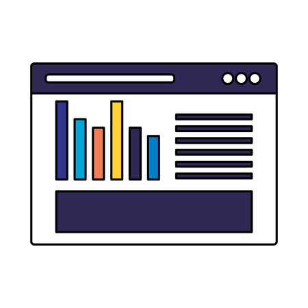 website report on white background vector illustrationのイラスト素材