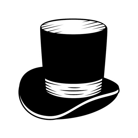 gentleman top hat icon vector illustration designのイラスト素材