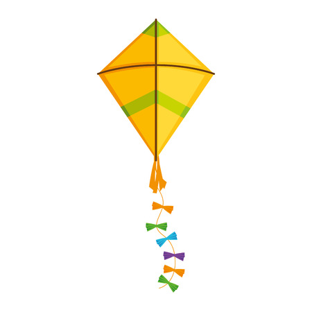 cute kite flying icon vector illustration designのイラスト素材