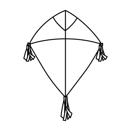 cute kite flying icon vector illustration designのイラスト素材