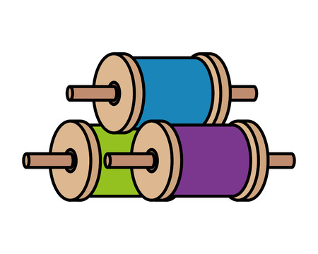 rolls of thread for kite vector illustration designのイラスト素材