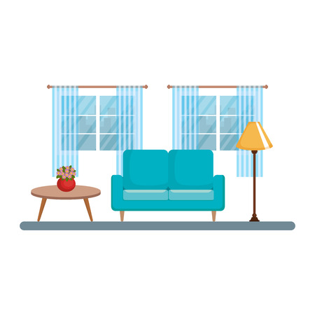 living room house place vector illustration designのイラスト素材