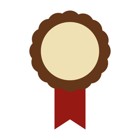 rosette medal on white background vector illustrationのイラスト素材