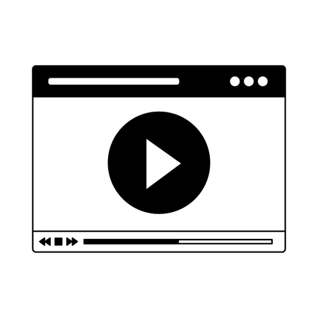 website video content on white background vector illustrationのイラスト素材