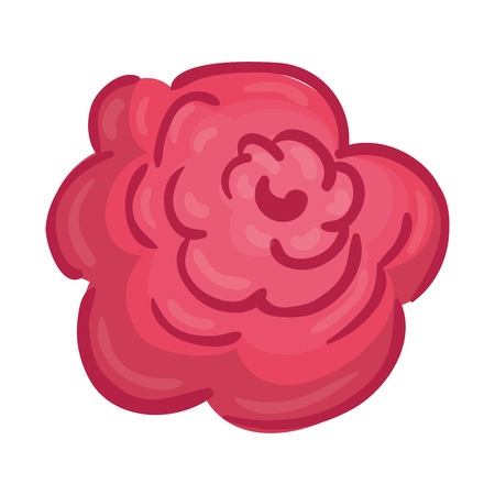 cute flower decorative icon vector illustration designのイラスト素材