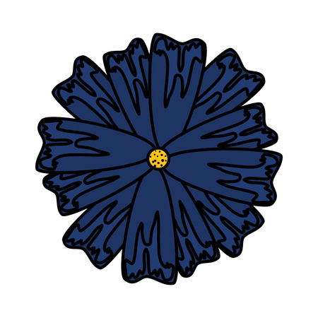 cute flower decorative icon vector illustration designのイラスト素材