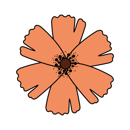 cute flower decorative icon vector illustration designのイラスト素材