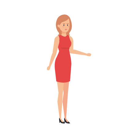 beautiful woman avatar character vector illustration designのイラスト素材