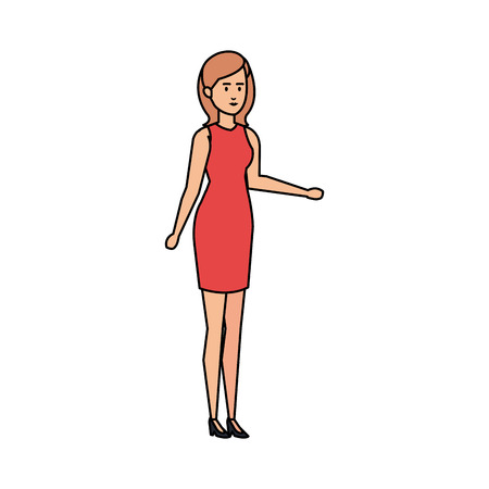 beautiful woman avatar character vector illustration designのイラスト素材