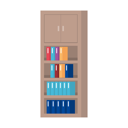 bookscase library isolated icon vector illustration designのイラスト素材