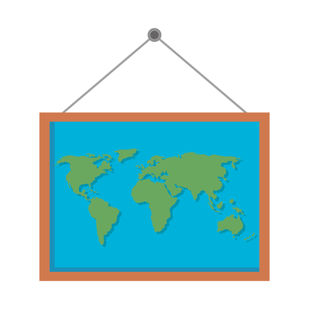 school board with atlas vector illustration designのイラスト素材