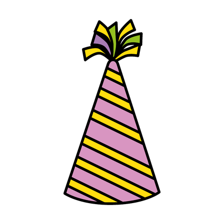party hat isolated icon vector illustration designのイラスト素材