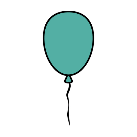 party balloon celebration icon vector illustration designのイラスト素材