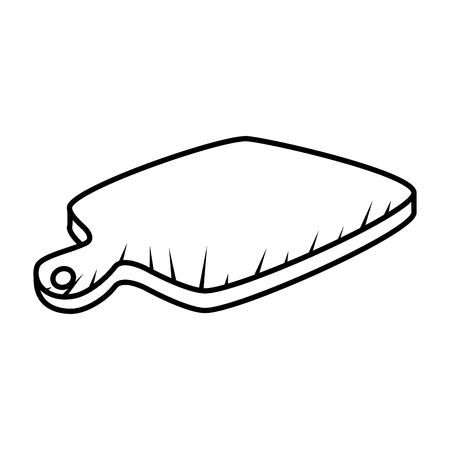 kitchen wooden board icon vector illustration designのイラスト素材