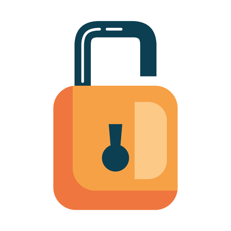 safe secure padlock icon vector illustration designのイラスト素材