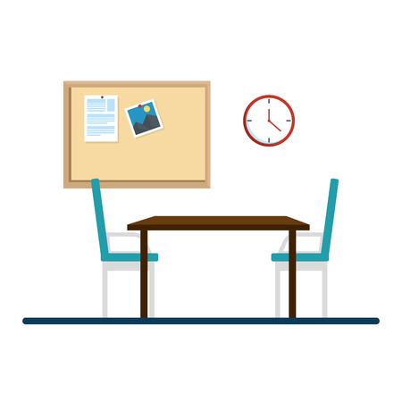 table and chair dinning room vector illustration designのイラスト素材