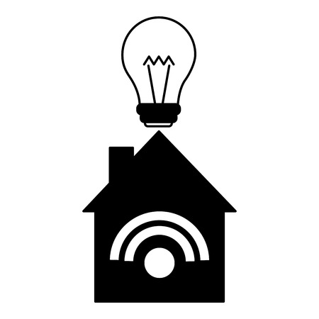 smart home connection bulb light vector illustrationのイラスト素材