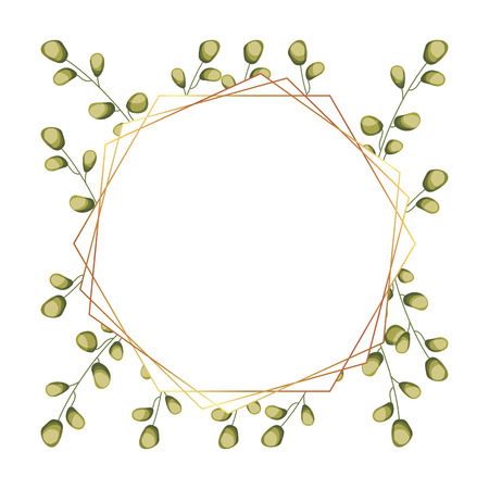 floral label flowers leaves decoration vector illustrationのイラスト素材