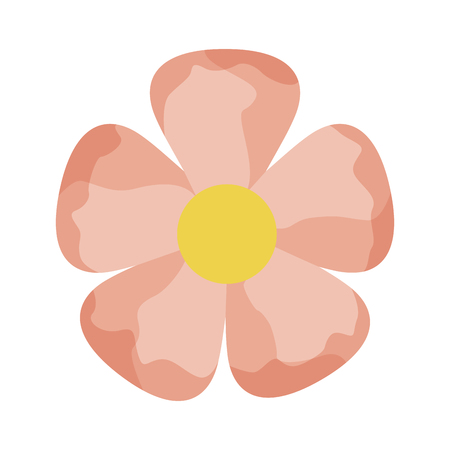 pink flower decoration on white background vector illustrationのイラスト素材