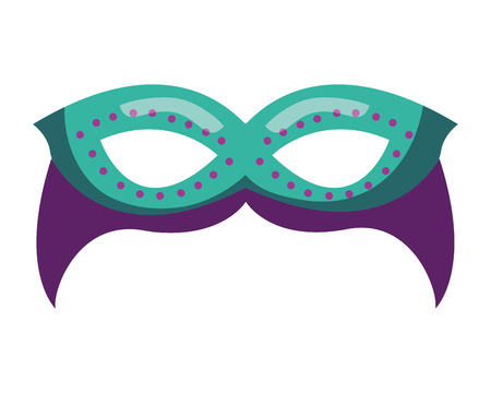 mask carnival celebration icon vector illustration designのイラスト素材