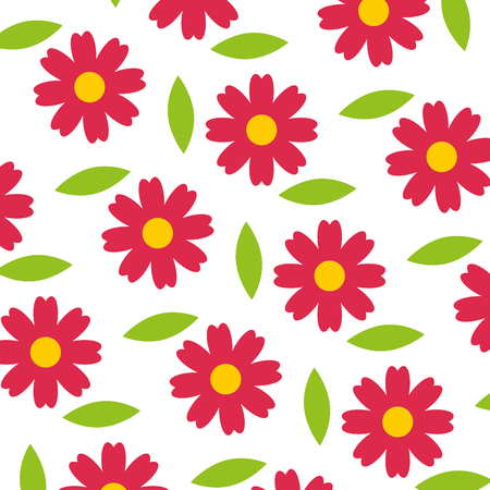 cute flower icon pattern vector illustration designのイラスト素材