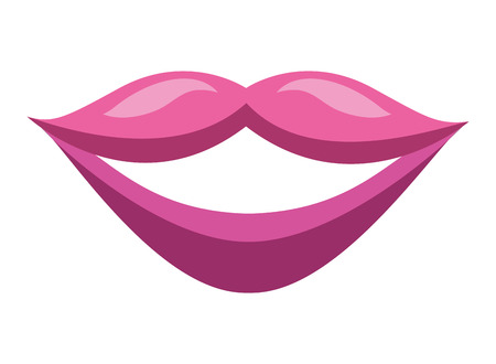 sensuality female lips icon vector illustration designのイラスト素材