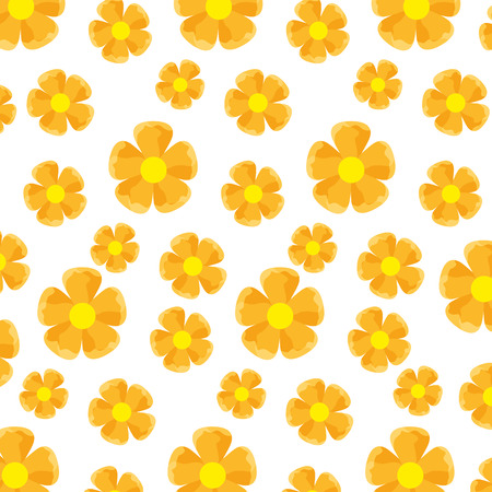 beauty flowers nature decoration background vector illustrationのイラスト素材