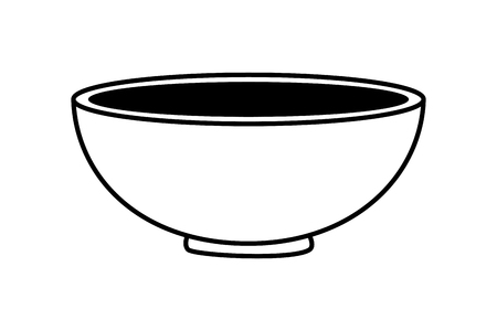 bowl kitchen on white background vector illustrationのイラスト素材
