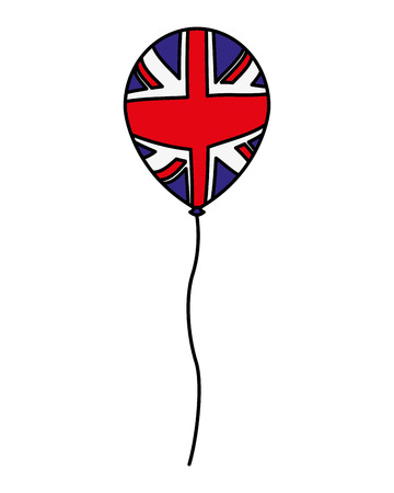 australia flag balloon decoration icon vector illustrationのイラスト素材