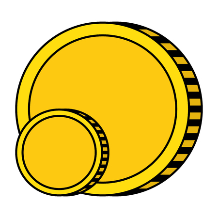 coin money isolated icon vector illustration designのイラスト素材