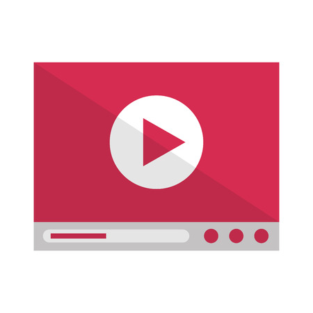 play button isolated icon vector illustration designのイラスト素材