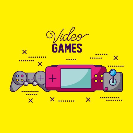 video game control psp symbols background vector illustrationのイラスト素材